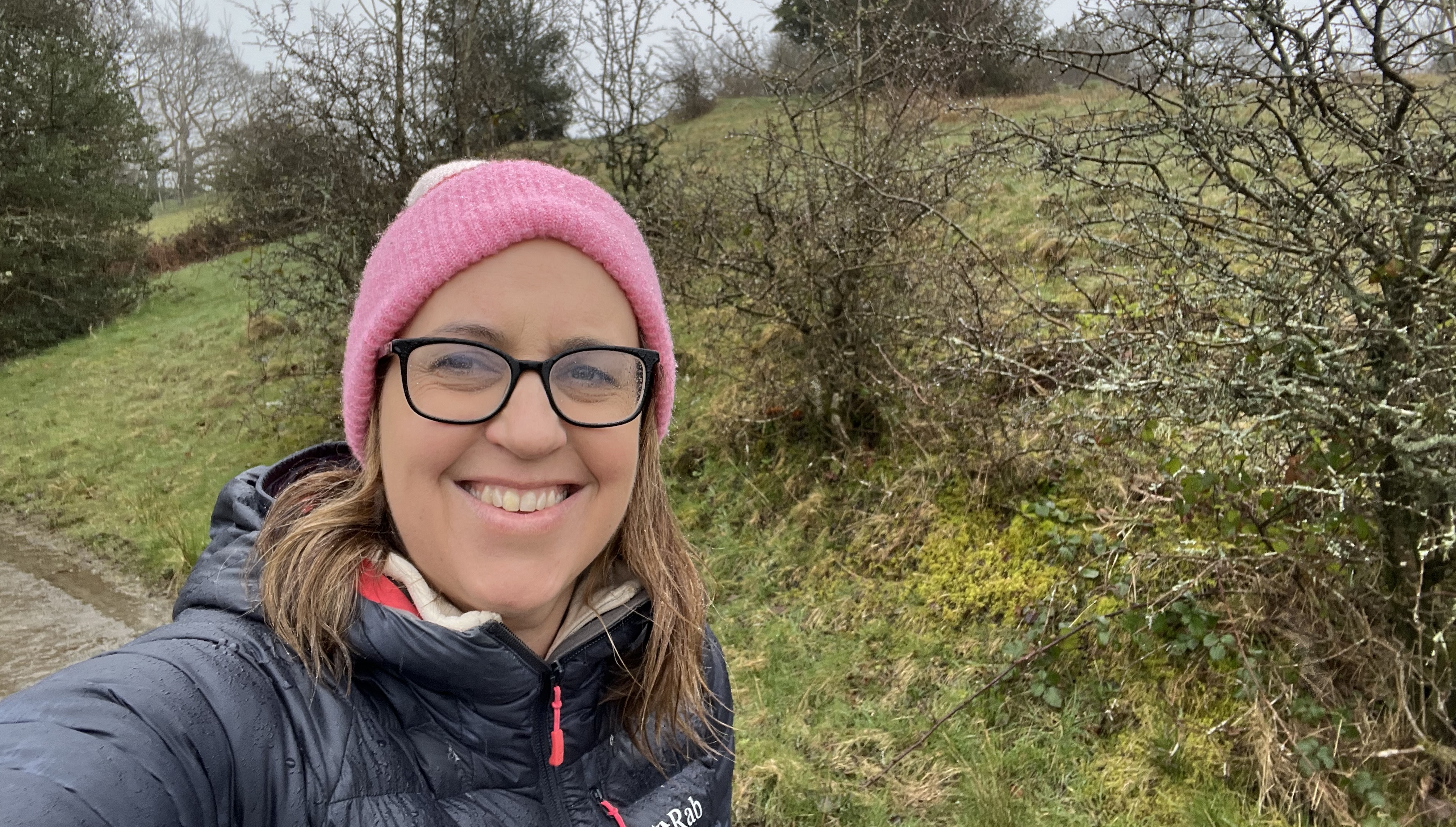 Claire on a hike